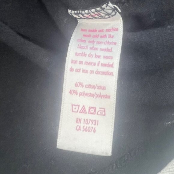 Justice Tshirt Girls Size 12 Black Reversible Sequin Unicorn & Rainbow - Picture 9 of 9